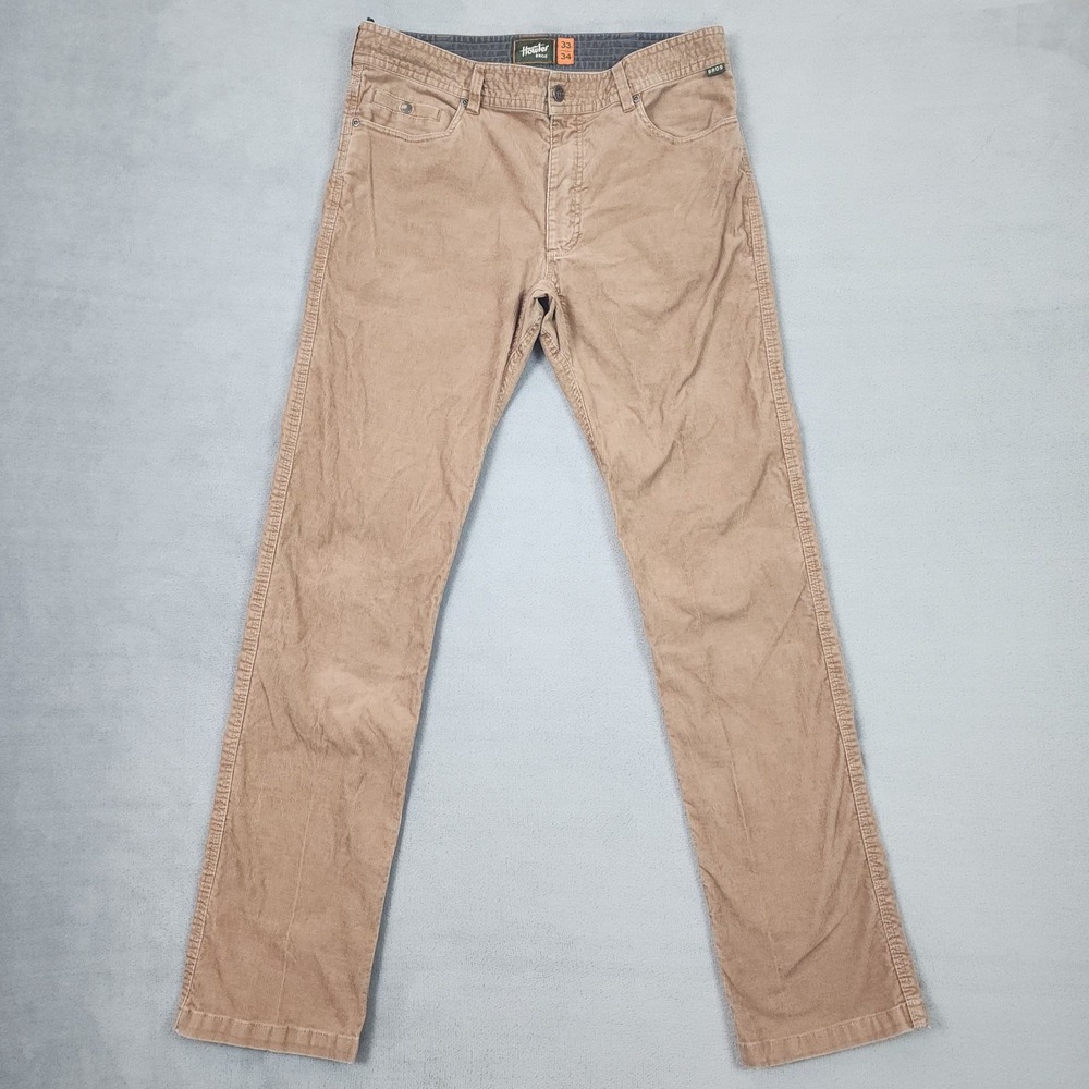 Howler Bros Corduroy Pants Mens 33x34 Brown Stretch Straight Leg